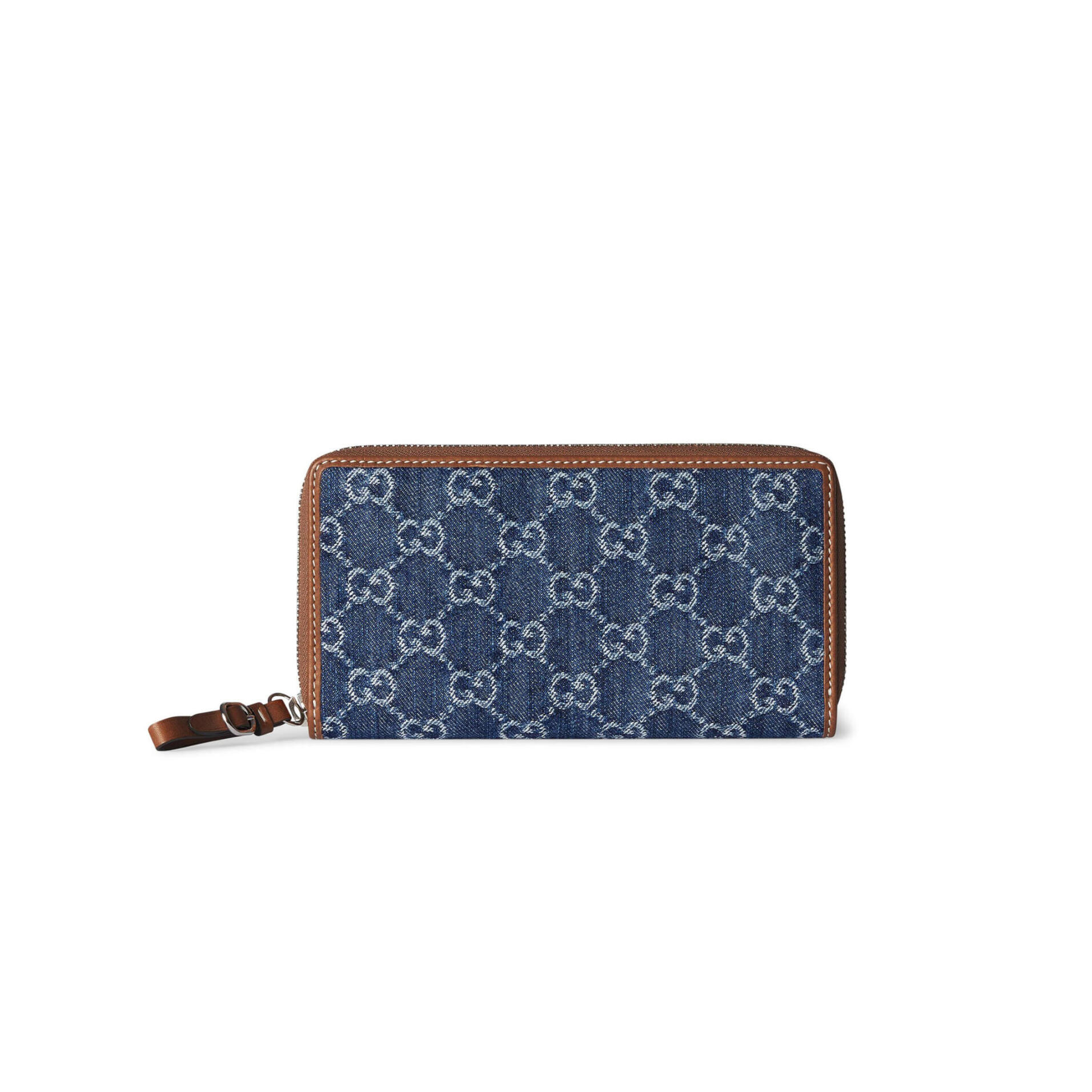 GUCCI GG EMBLEM ZIP AROUND WALLET 819122 (19*10*2.5cm)